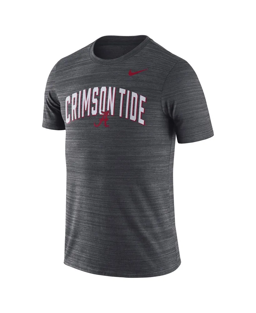Men's Nike Heather Black Alabama Crimson Tide 2022 Game Day Sideline Velocity Performance T-shirt