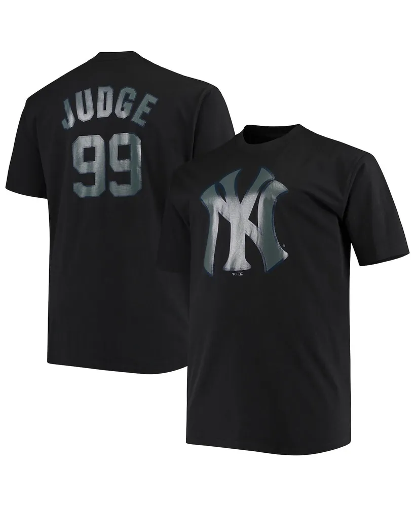 Men's Fanatics Branded Aaron Judge Black New York Yankees Big & Tall  Wordmark Name & Number T-Shirt