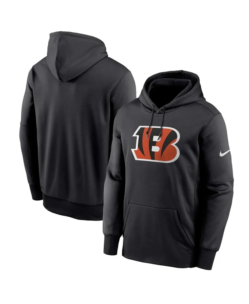 Men's Nike Black Cincinnati Bengals Primary Logo Performance Pullover Hoodie Size: Medium