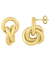 And Now This 18K Gold-Plated Circle Link Post Earring