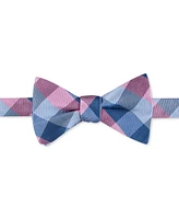 Tommy Hilfiger Men's Buffalo Check Bow Tie & Solid Pocket Square Set