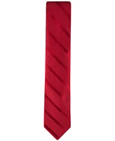 Tommy Hilfiger Men's Solid Textured Stripe Tie