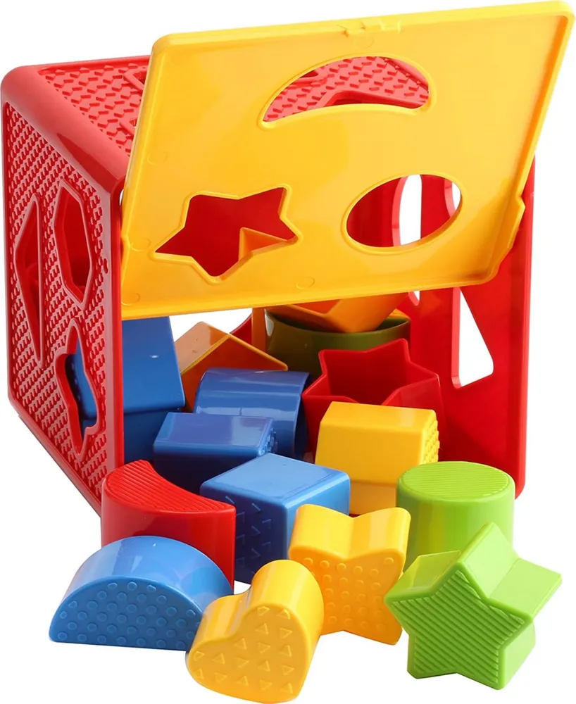 Play22 Baby Blocks Shape Sorter Toy Set, 18 Piece