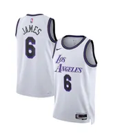 Men's and Women's Nike LeBron James White Los Angeles Lakers 2022/23 Swingman Jersey - City Edition