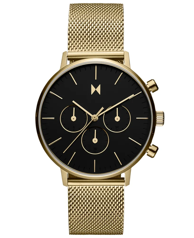 Mvmt Men's Legacy Quartz Mesh Gold-tone Watch 42mm - Gold
