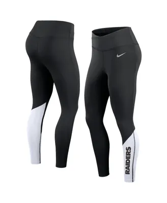 Women's Nike Black, White Las Vegas Raiders 7/8 Performance Leggings