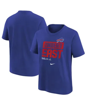 Nike Youth Boys Royal Buffalo Bills 2022 Afc East Division Champions Locker Room Trophy Collection T-shirt