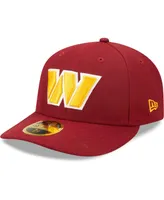 Men's New Era Burgundy Washington Commanders Omaha Low Profile 59FIFTY Fitted Hat