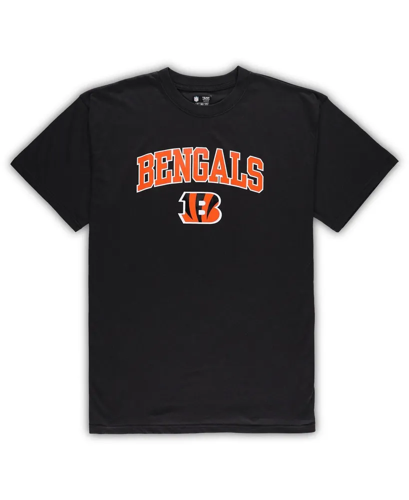 Men's Concepts Sport Black and Heather Gray Cincinnati Bengals Big Tall T-shirt Pants Sleep Set