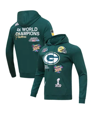 Men's Pro Standard Green Bay Packers 4x Super Bowl Champions Pullover Hoodie