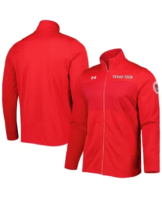 Men's Under Armour Red Texas Tech Red Raiders Knit Warm-Up Full-Zip Jacket