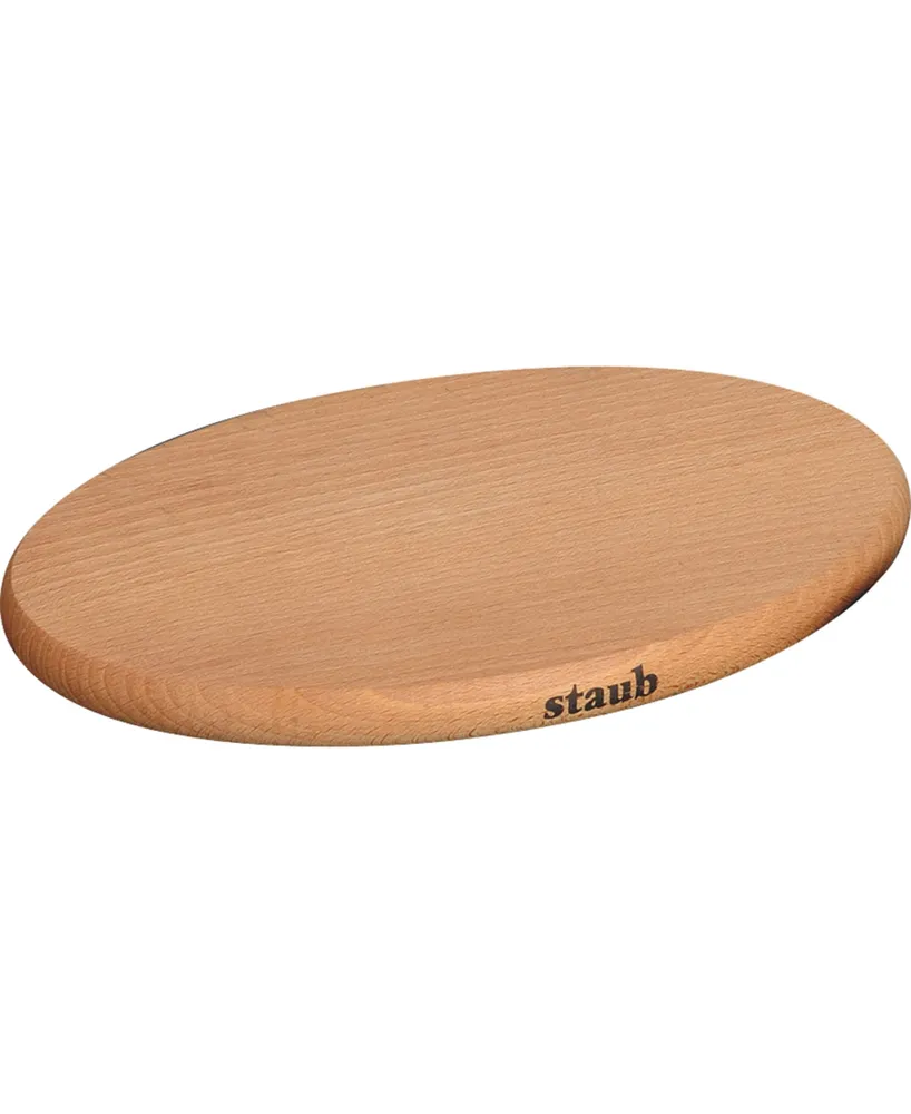 Staub 11.4" Oval Magnetic Wood Trivet