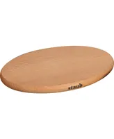 Staub 11.4" Oval Magnetic Wood Trivet