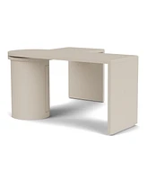 Maren 83" Wood 360 Degrees Swivel Desk