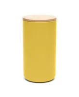Dog Simple Solid Treat Jar Hello Yellow