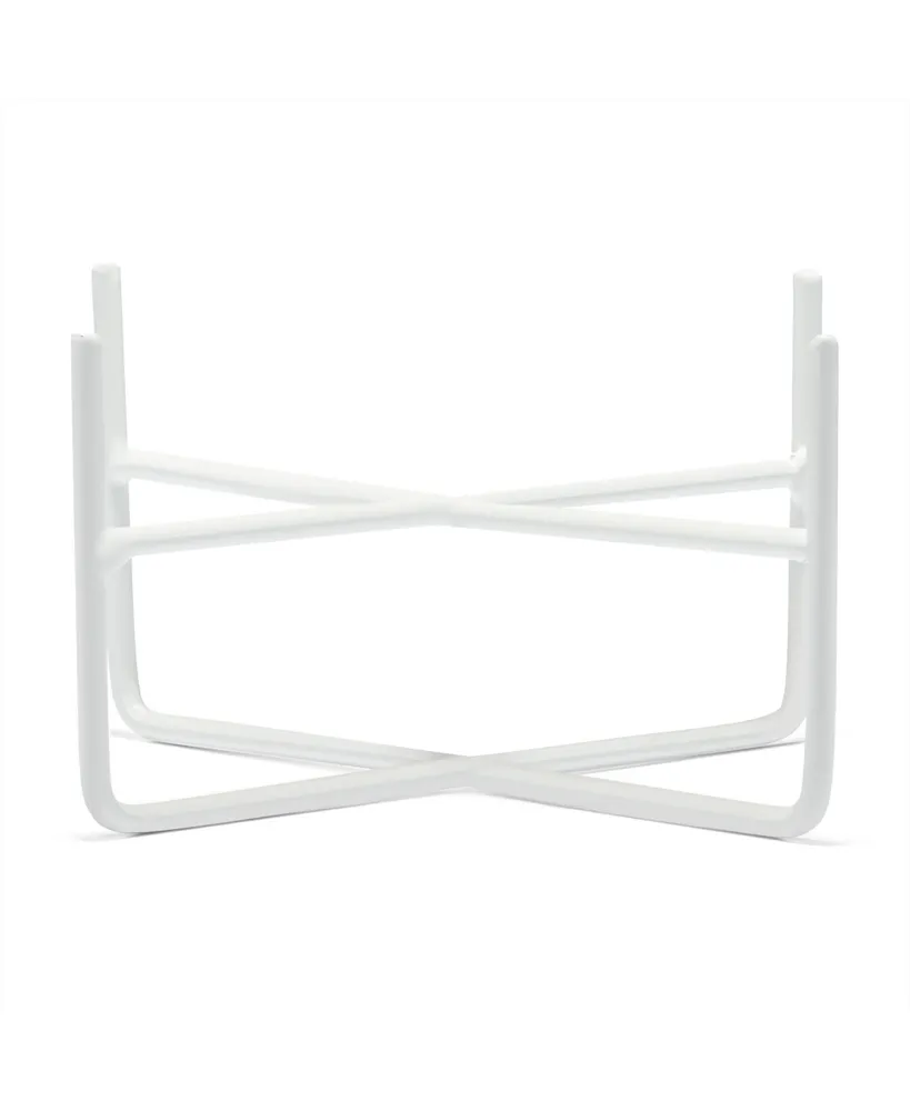 Waggo Dog Simple Solid Stand - Matte White - Large