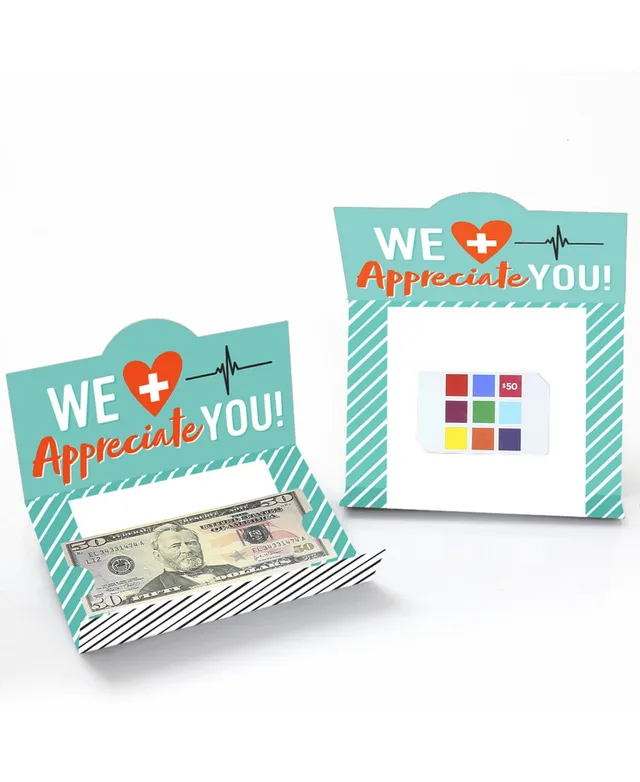 Big Dot of Happiness Christmas Delivery Drivers Appreciation - Thank You Mail Carriers Money and Gift Card Sleeves - Nifty Gifty Card Holders 8 ct