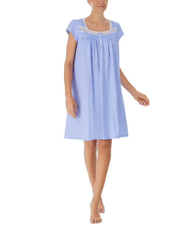 Eileen West Women's Fleece Waltz Long-Sleeve Nightgown - Macy's in