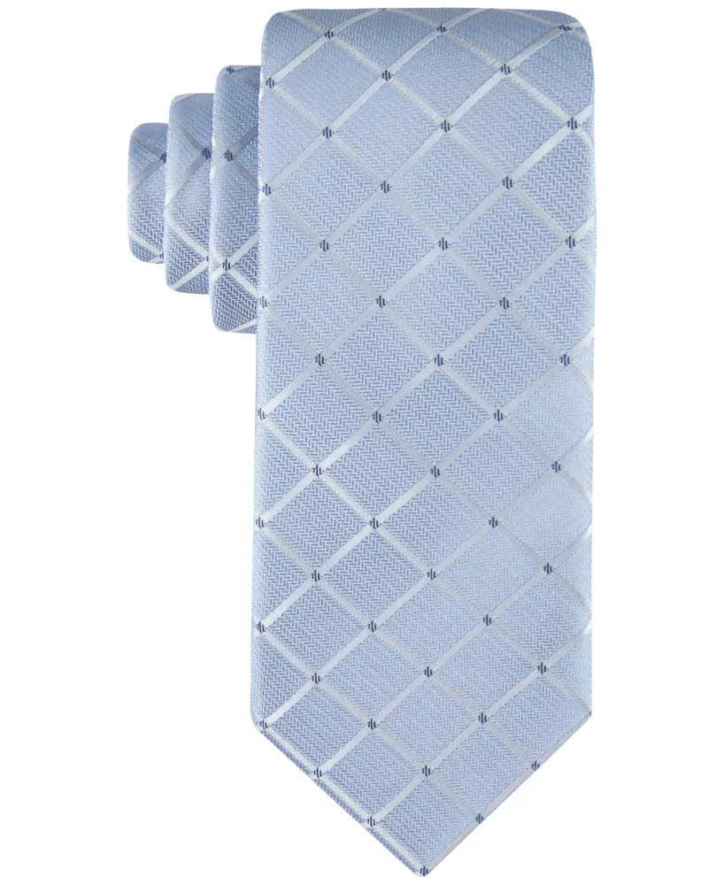 Calvin Klein Men's Herringbone Grid Tie