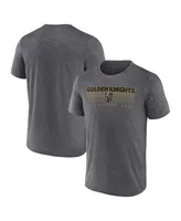 Men's Fanatics Heathered Charcoal Vegas Golden Knights Prodigy Performance T-shirt