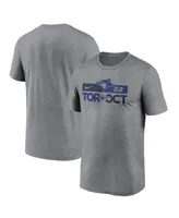 Men's Nike Heather Charcoal Toronto Blue Jays 2022 Postseason T-shirt