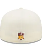 Men's New Era Cream, Burgundy Washington Commanders Tri-Chrome 59FIFTY Fitted Hat