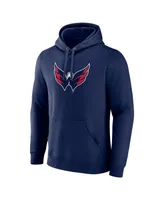 Men's Fanatics Navy Washington Capitals Primary Logo Pullover Hoodie