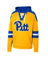 Men's Colosseum Pitt Panthers Lace-Up 4.0 Pullover Hoodie