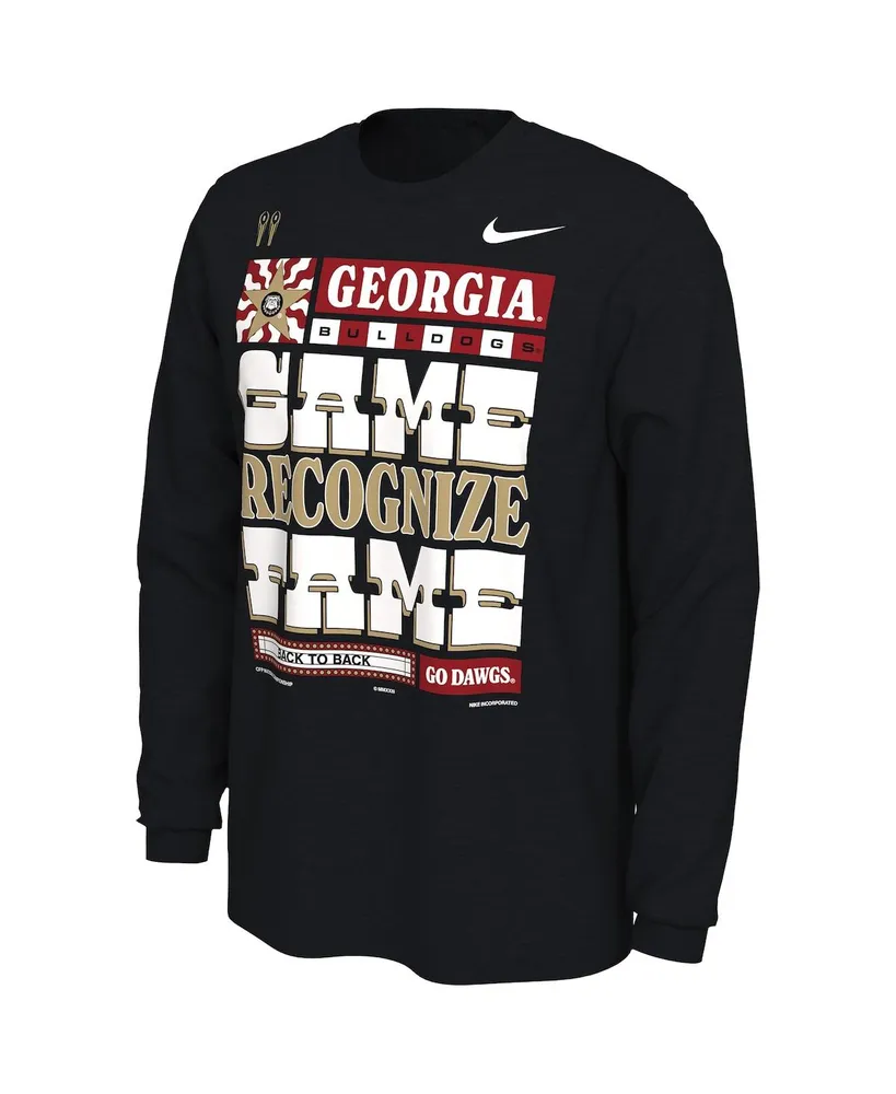 Men's Nike Black Georgia Bulldogs College Football Playoff 2022 National Champions Locker Room Long Sleeve T-shirt