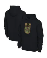 Men's Nike Black Virginia Cavaliers Veterans Camo Pullover Hoodie