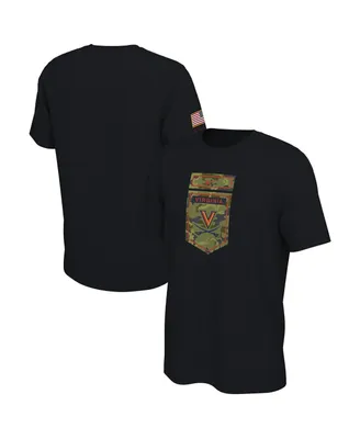 Men's Nike Black Virginia Cavaliers Veterans Camo T-shirt