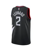 Men's Jordan Kawhi Leonard Black La Clippers Statement Edition Swingman Jersey