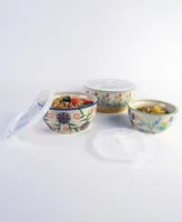 Euro Ceramica Ella 3 Piece Storage Bowl Set