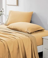 Southshore Fine Linens Classy Pleated 21" Extra Deep Pocket Sheet Set, Queen