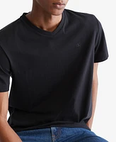 Calvin Klein Men's Smooth Cotton Solid V-Neck T-Shirt