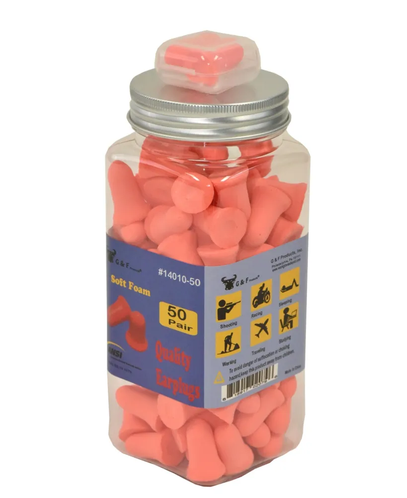 G & F Products Foam Ear Plugs