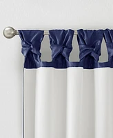 Emilia Twist Tab Lined Window Curtain Panel