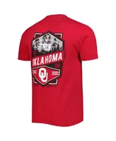 Men's Crimson Oklahoma Sooners Double Diamond Crest T-shirt