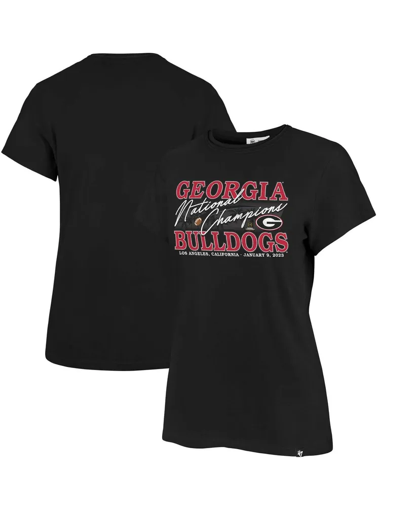 Women's '47 Brand Black Georgia Bulldogs College Football Playoff 2022 National Champions Frankie T-shirt