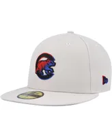 Men's New Era Khaki Chicago Cubs Stone Dim Undervisor 59Fifty Fitted Hat