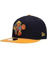 Men's New Era Navy, Gold Philadelphia 76Ers Midnight 59Fifty Fitted Hat