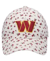 Women's New Era Cream Washington Commanders Floral Ivy 9Twenty Adjustable Hat