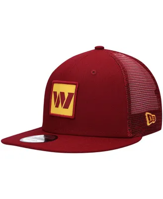 Men's New Era Burgundy Washington Commanders Gridlock 9Fifty Trucker Snapback Hat