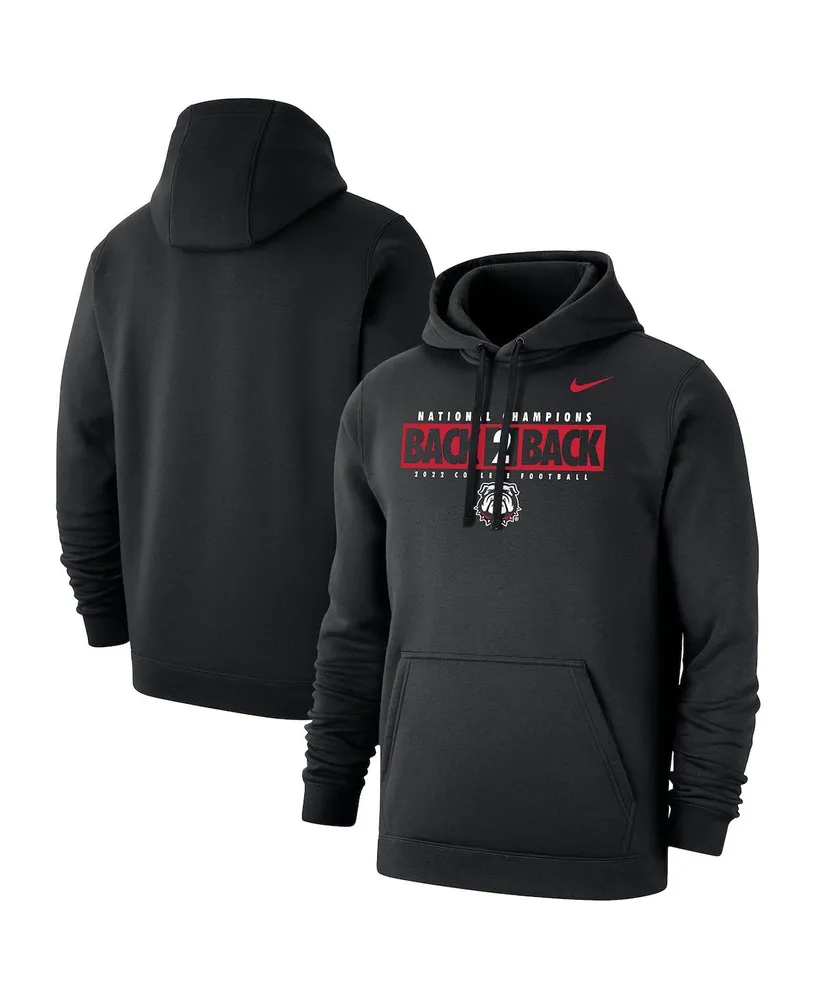 Men's Nike Black Georgia Bulldogs Back-To-Back College Football Playoff National Champions Local Club Pullover Hoodie