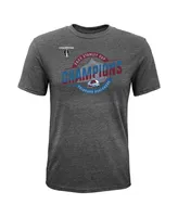 Big Boys Fanatics Heathered Gray Colorado Avalanche 2022 Stanley Cup Champions Tri-Blend T-shirt