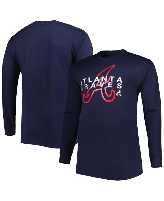 Lids Atlanta Braves Majestic Threads Softhand Muscle Tank Top - Navy