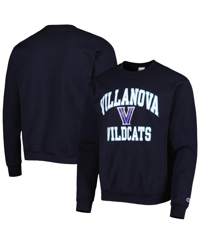 Men's Champion Navy Villanova Wildcats High Motor Pullover Sweatshirt