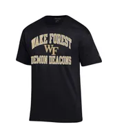 Men's Champion Black Wake Forest Demon Deacons High Motor T-shirt