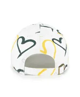 Big Girls '47 Brand White Oakland Athletics Adore Clean Up Adjustable Hat