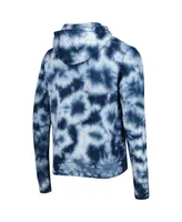 Men's New Era College Navy Seattle Seahawks Team Tie-Dye Pullover Hoodie